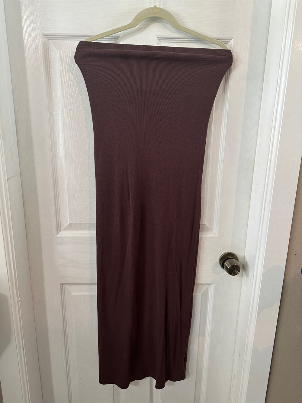 A new day small brown midi dress ribbed